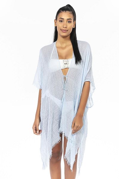MARBERRY Baby Blue Women's Pareo Beach Dress