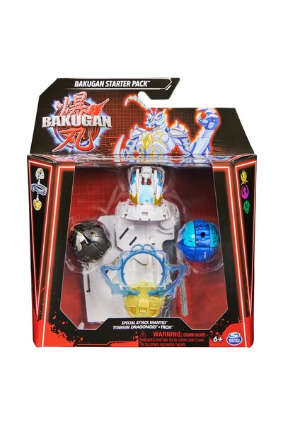 OEM BAKUGAN STARTER PACK MANTID, TITANIUM DRAGONOID SI TROX