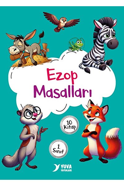 Yuva Yayınları Yuva 1.Sınıf Ezop Masalları 10 Kitap