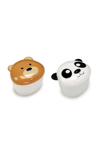 Melii SET OF 2 BABY FOOD CONTAINERS, MELII, PANDA&BEAR MODEL