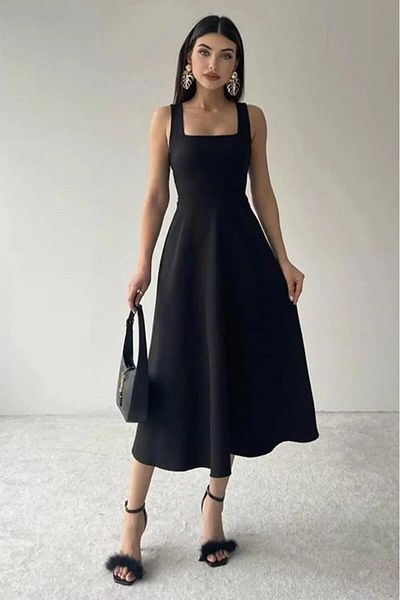 AXXAN Aerobin Dress Women Black Dress