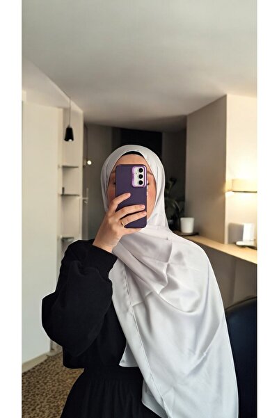 Lavena scarfs Klasik Sade Safir Şal - Gümüş