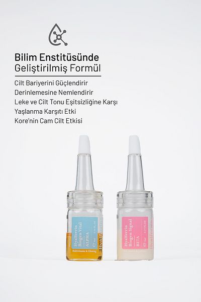 Hyalferrin Biogen Trial Ampoule Set - Trial Kit, Lactoferrine and Hyaluronic Acids, Vitamin Complex