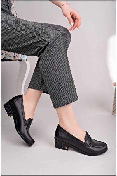 Genuine Leather Women's Casual Black Shoes