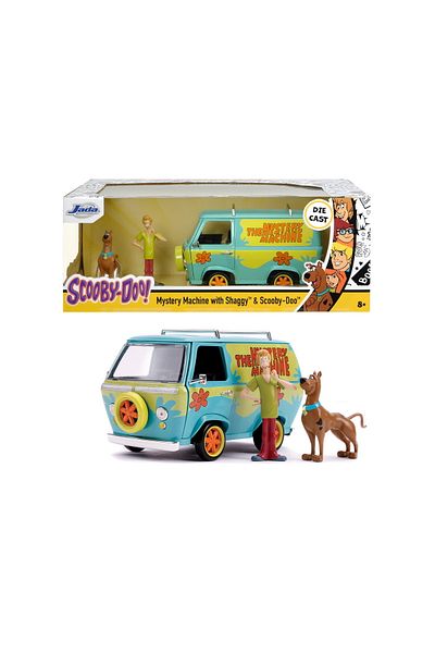 Toys SCOOBY DOO MYSTERY VAN SET CONSISTS OF 1:24 SCALE METAL VAN AND 2 SCOOBY DOO AND SHAGGY FIGURES