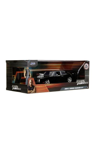 Simba Jada Fast And Furious Set Dom Figure And Metal Car Dodge Charger 1970 Scale 1 To 24