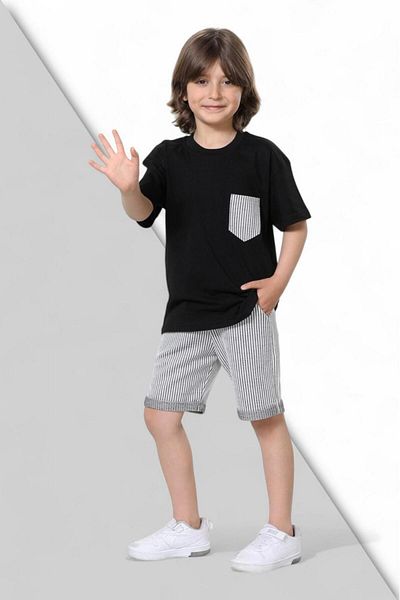 İFBA KİDS Striped Shorts Set