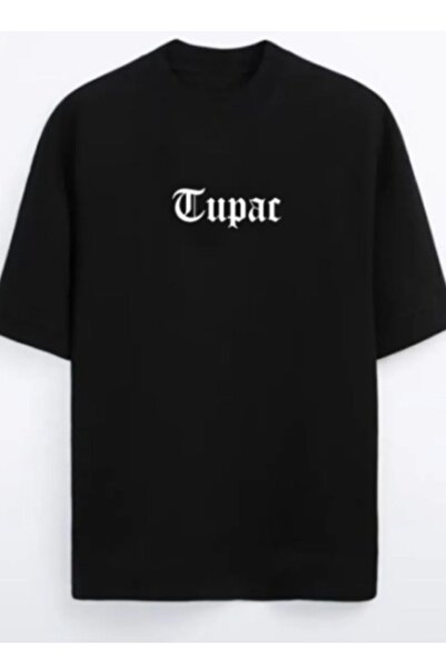 Dupe Design Tricou cu imprimeu supradimensionat Tupac Shakur