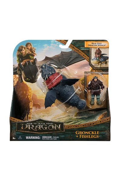 Toys HOW TO TRAIN YOUR DRAGON DRAGON GRONCKLE SET AND VIKING FISHLEGS FIGURE
