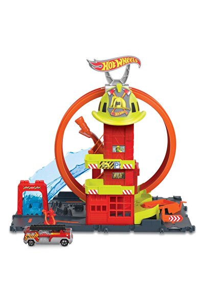 mattel Hot Wheels Super Loop Fire Station