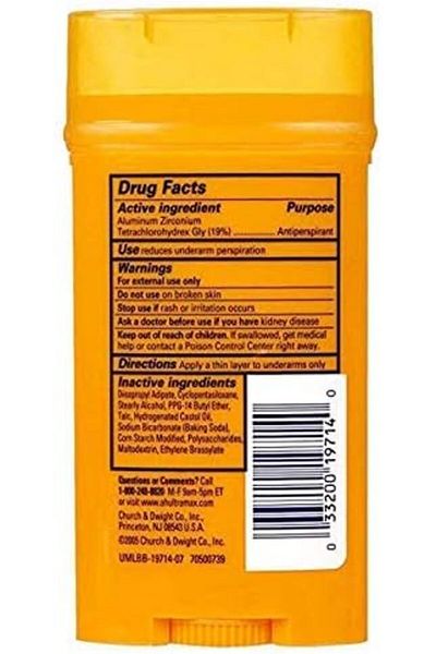 Arm&Hammer ARM & HAMMER Deodorant Ultramax Unscented, 2.6oz