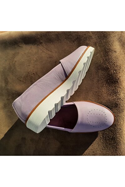 KAPAR Piele autentică în interior și în exterior, lucrată manual, culoare lil...