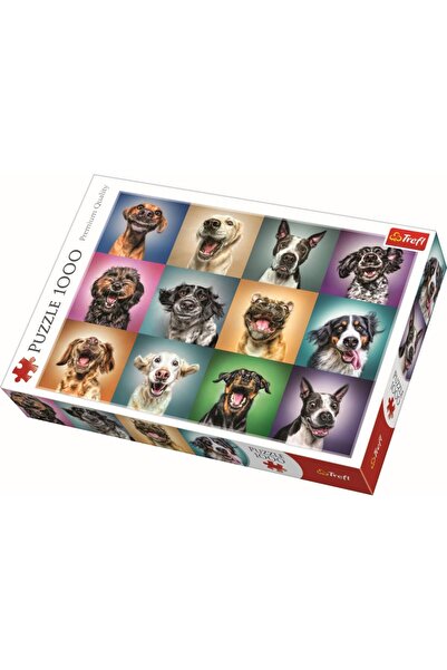 OEM Trefl Puzzle 1000 Portret Cățeluși drăguți