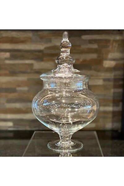 Genel Markalar Büyük Boy Ayaklı Scatola Cleopatra Cam Fanus Kurabiyelik - Şek...