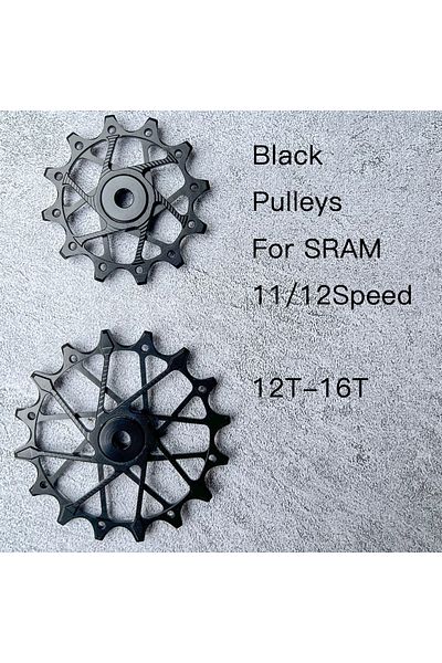 Choice Black Pulleys Mtb Road Rear Derailleur Cage Pulley Wheels for SRAM 11/12 speed Derailleur Oversized