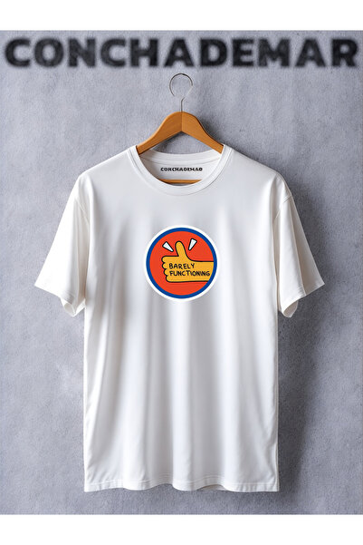 Vordevia Jedva funkcionalna motivacija Štampano Oversize kroj T-shirt