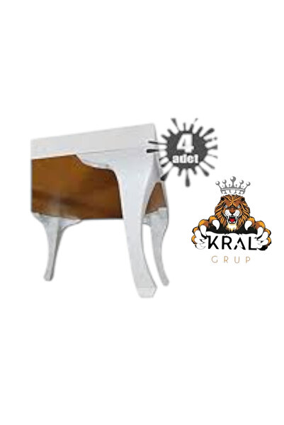 kral hırdavat UMUT ÇALIK Lükens 28x16x16 Cm Plastik Puf-sehpa Ayağı ( 4 Adet)...