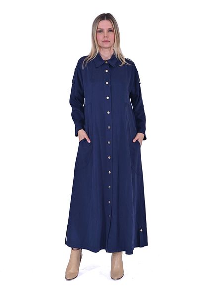 Invee Invee 7043 Snap Fastener Modal Cap - Navy Blue