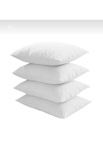 By Masuaa 100% Cotton (46 Thread Fabric) Thick Tooth Zippered 4 Pillow Cases, Mattress