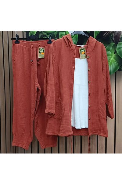 caddegiyimpendik Muslin Linen Set