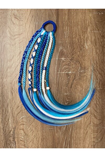 Selin Bengi Африканська плетена дитяча шпилька, 8 штук - відтінки синього та білого