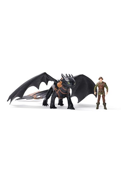 Toys HOW TO TRAIN YOUR DRAGON TOOTHLESS DRAGON SET AND HICCUP VIKING FIGURE