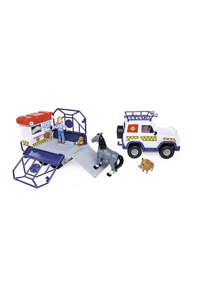 Simba Fireman Sam Animal Rescue Vehicle with Figures and Trailer
