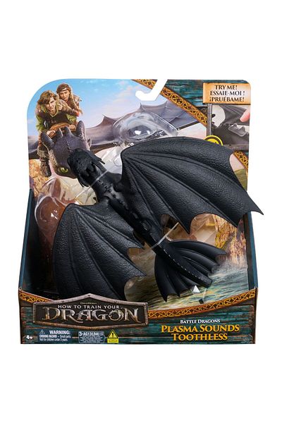 Toys HOW TO TRAIN YOUR DRAGON DRAGON BATTLE FIGURINE DRAGON TOOTHLESS 26.5 CM