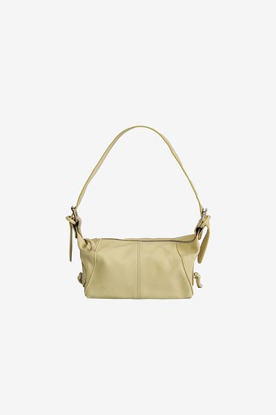 MARSEPTUN Pastel Yellow Matte Bag with Remy Zipper Accessory Detail