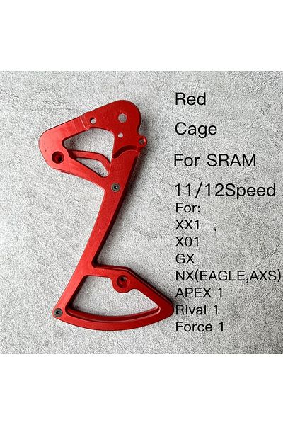 Choice Red Cage Mtb Road Rear Derailleur Cage Pulley Wheels for SRAM 11/12 speed Derailleur Oversized Beari