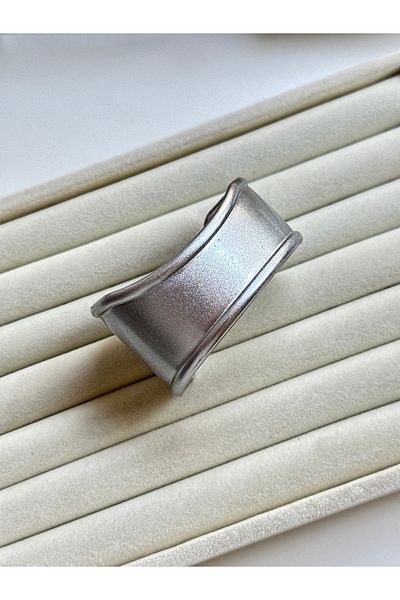 YOUES JEWELRY Thick Handcuff Bracelet Adjustable Bangle Unisex Silvery Silver