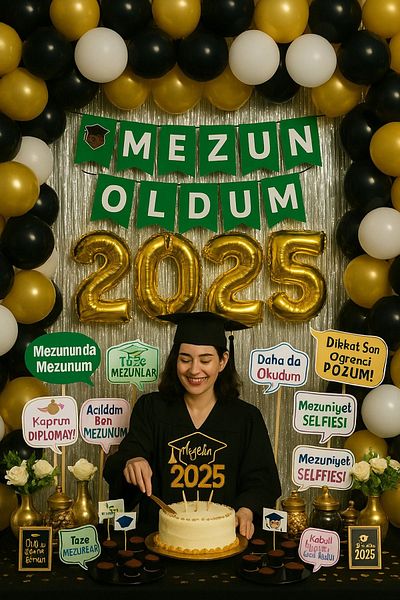 DÜVENCİ TİCARET Graduation Celebrations Ceremonized Party Ornaments