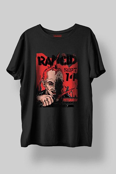 Sound Gorgeous Rancid Music Printed Regular Fit Unisex Black T-Shirt 100% Cotton No:0310