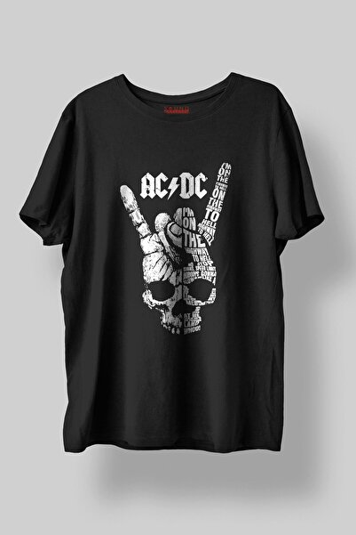 Sound Gorgeous Tricou negru unisex cu imprimeu muzical ACDC, 100% bumbac Nr.:...