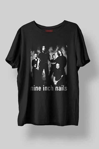Sound Gorgeous Nine Inch Nails Music Printed Regular Fit Unisex Black T-Shirt 100% Cotton No:0239