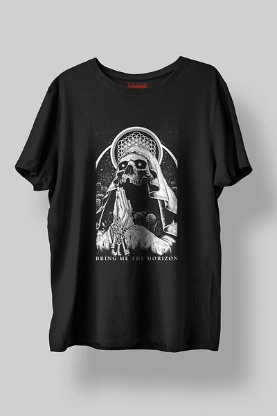 Sound Gorgeous Bring Me the Horizon Music Printed Regular Fit Unisex Black T-Shirt 100% Cotton No:0069
