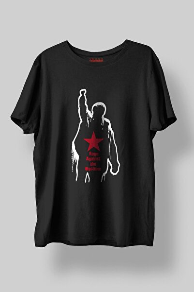 Sound Gorgeous Tricou negru unisex cu imprimeu muzical Rage Against The Machine, 100% bumbac Nr.:0322