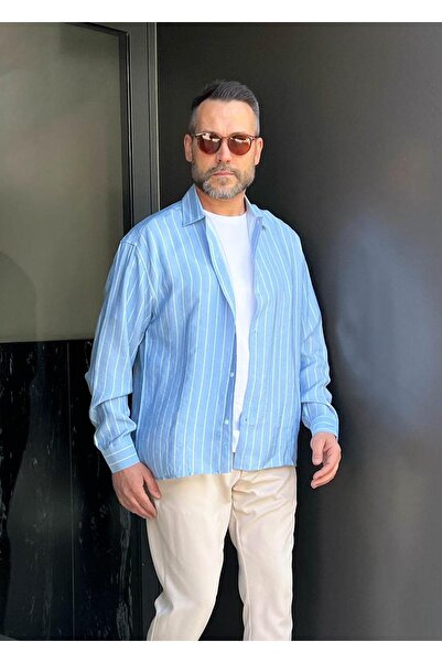 snc Camden Oversize Gömlek Mavi