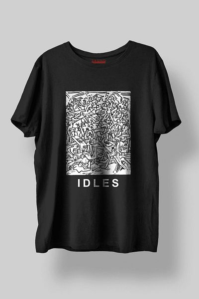 Sound Gorgeous Idles Music Printed Regular Fit Unisex Black T-Shirt 100% Cotton No:0153