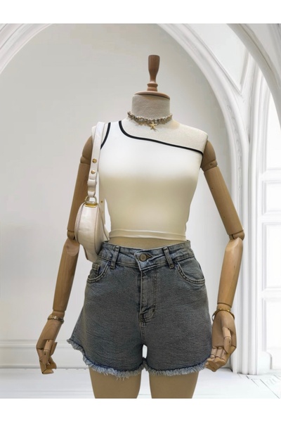 By Gecce Tek Omuzlu Basic Kadın Atlet