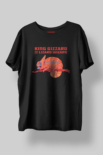 Sound Gorgeous King Gizzard Lizard Wizard Music Printed Regular Fit Unisex Black T-Shirt 100% Cotton No:0202