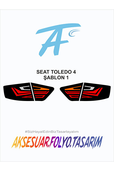 aksesuar folyo tasarım سيات توليدو 4 ستوب فويل