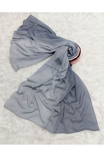 istanbul prensesleri Patterned Chiffon Shawl Gradient Model Soft - Flexible - Soft