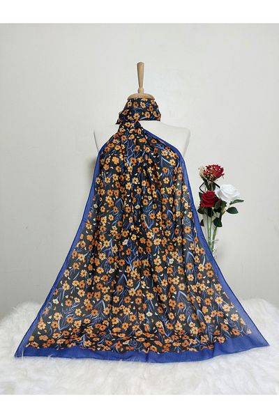 REMOMODA Patterned Soft Cotton Shawl