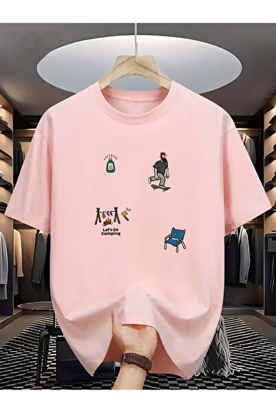 MANCY Tricou oversize cu imprimeu unisex de mărime mare