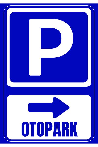 Girl Power 35 X 50 Car Parking Right Direction Direction Warning Sign 3 mm Foil Printing on Dekota