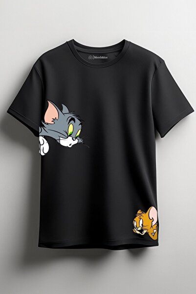 Merch&ice Cat and Mouse Printed Unisex T-Shirt