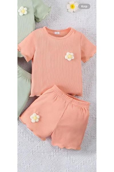 eymwes Baby Girl Kids Summer Shorts Tshirt Set
