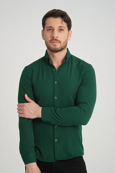 Redline Ανδρικό πουκάμισο - Flex Slim Fit, Μαλακός ιδρώτας, Εύκολο Σιδέρωμα, Αναπνεύσιμος