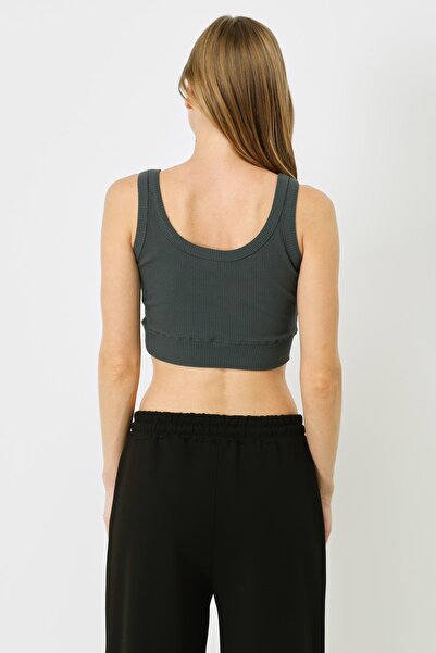 C&City Smoked Women's Crop Tank Top - Flexible Knitted, Strappy 926
